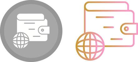 E wallet Icon vector