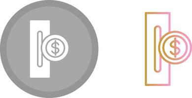 Slot for Coins Icon vector