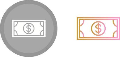 dólar cuenta icono vector