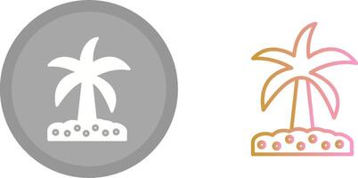 Coconut trees Icon vector