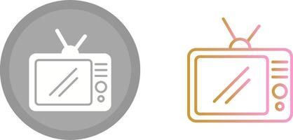 televisión conjunto icono vector