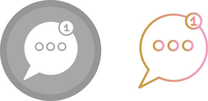 Message Bubbles Icon vector