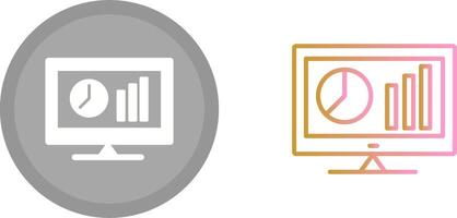 Online Stats Icon vector