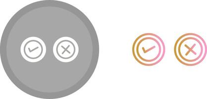 Yes No Option Icon vector