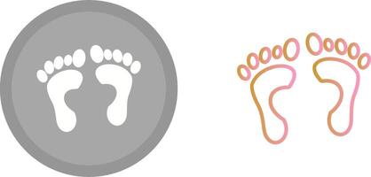 Foot X ray Icon vector