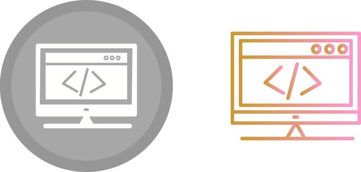 HTML Coding Icon vector