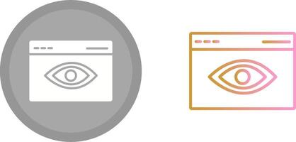 Web Visibility Icon vector