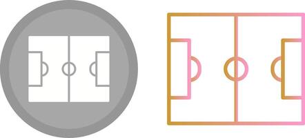 icono de campo de fútbol vector