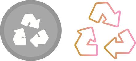 reciclar flecha icono vector