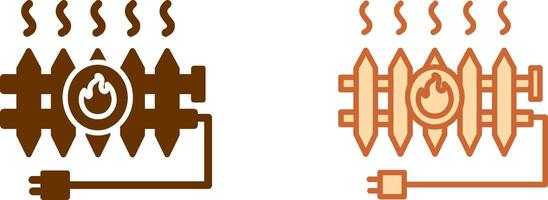 Heat Radiator Icon vector