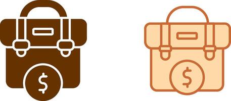 Dollar Briefcase Icon vector