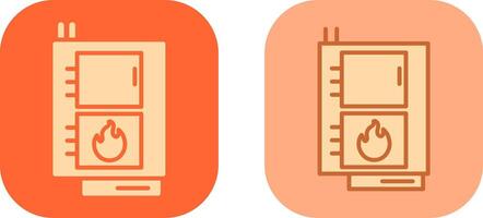 Solid Fuel Boiler Icon vector