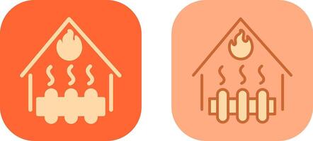 Heating System Icon vector