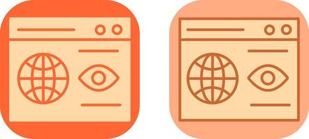 Web Visibility Icon vector