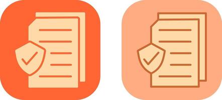 Secure Document Icon vector