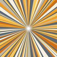 retro abstract sunburst background design vector