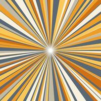 retro abstract sunburst background design vector