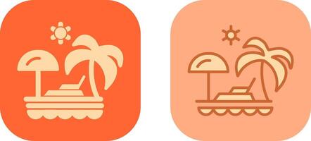 Vacation Spots Icon vector