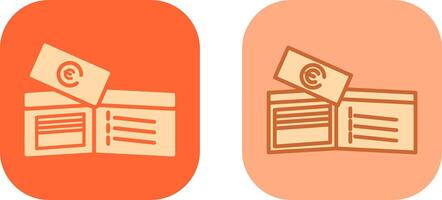 Money in Wallet Icon vector