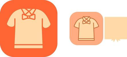 Shirt with Bow Icon vector