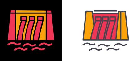 Water Dam Icon vector