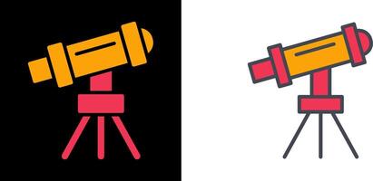 Telescope on Stand Icon vector