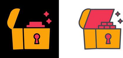 Open Treasure Box Icon vector