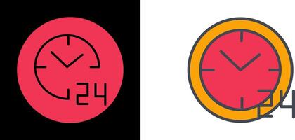 24 hours Icon vector