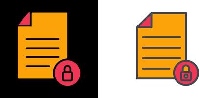 Private Document Icon vector