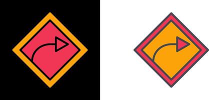 Right Turn Icon vector