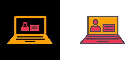 Online Study Icon vector