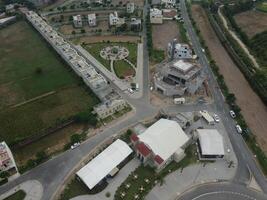 Beautiful residential areas in Lahore with drone on November 18, 2023 photo