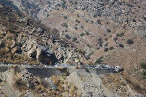 Hills in Balochistan Province of Pakistan on December 24, 2023. photo