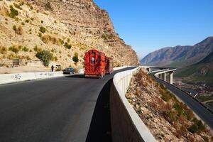 Fort Munro bridge at Dera Ghazi Khan in Pakistan on September 14, 2023 photo