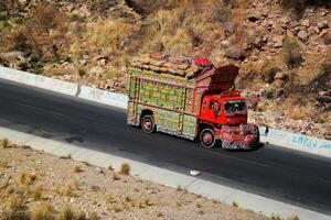 Fort Munro bridge at Dera Ghazi Khan in Pakistan on September 14, 2023 photo