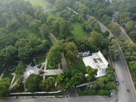 High angle view of green area of Lahore Pakistan on July 22, 2023 photo