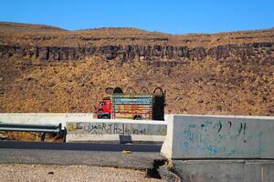 Fort Munro bridge at Dera Ghazi Khan in Pakistan on September 14, 2023 photo