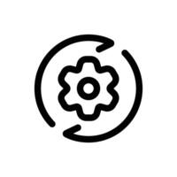 Simple Process line icon isolated on a white background vector