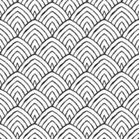 Aesthetic Contemporary printable seamless pattern with abstract line, dot, shape brush stroke in black and white colors. Boho background in minimalist style Illustration for wallpaper fabric vector