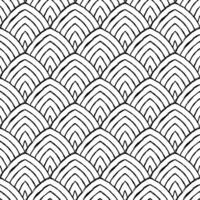 Aesthetic Contemporary printable seamless pattern with abstract line, dot, shape brush stroke in black and white colors. Boho background in minimalist style Illustration for wallpaper fabric vector