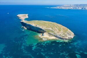 Aerial view of the St Pauls Island off the north east coast of Malta. photo