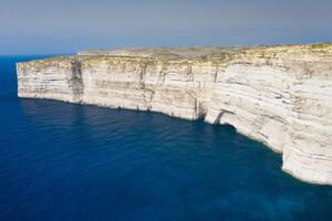 Aerial view of Sanap cliffs. Gozo island, Malta photo