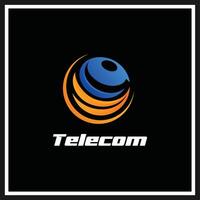 telecomunicaciones logo símbolo espiración vector