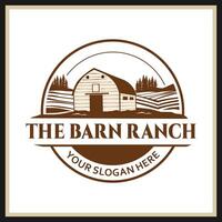 The barn illustration for logo concept vector