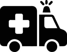ambulancia plano icono ilustración vector