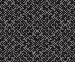 Gray Black Thai Pattern Background vector