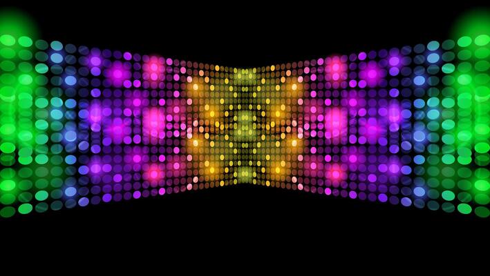 Shiny Sparkling Disco Background Illustration