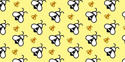 Bee Pattern Background vector