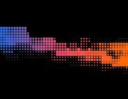 Abstract Colorful Music Equalizer Background vector