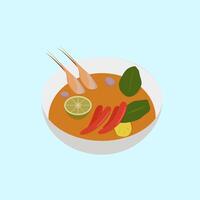 Tom Yum Kung Thailand Food vector